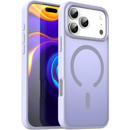 Mobigear Shockproof iPhone 17 Pro Max MagSafe Hoesje Hardcase Backcover - Lavendel