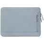 Mobigear Dual Zip Laptop Sleeve 13 inch Laptop hoes - staalblauw