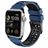 Mobigear Aero Armor Siliconen Apple Watch Bandje Gespsluiting - 42/41/40/38 mm - Zwart / Marineblauw