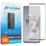 Mobigear Premium OnePlus 12 Glazen Screenprotector - Case Friendly - Zwart (3-Pack)
