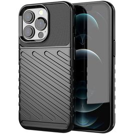 Mobigear Groove iPhone 13 Pro Max Hoesje Flexibel TPU Backcover - Zwart