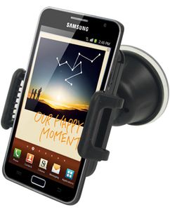 Mobigear Telefoonhouder auto Zuignap Klem Universeel - Zwart