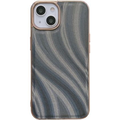 Mobigear Wavy iPhone 14 Plus Hoesje Hardcase Backcover - Zilver