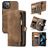Caseme 008 iPhone 13 Hoesje Uitneembare 2in1 Bookcase Portemonnee - Bruin