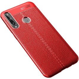 Mobigear Luxury Huawei Y6p Hoesje Flexibel TPU Backcover - Rood