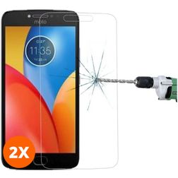 Mobigear Motorola Moto C Plus Glazen Screenprotector - Case Friendly (2-Pack)