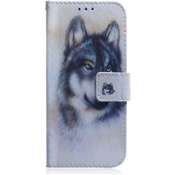 Mobigear Design Huawei P Smart (2020) Hoesje Bookcase Portemonnee - Wolf