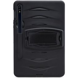 Xccess Survivor Essential Samsung Galaxy Tab S7 Hardcase Backcover + Standaard - Zwart