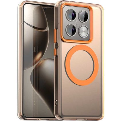 Mobigear Shockproof Xiaomi 14T Pro MagSafe Hoesje Hardcase Backcover - Oranje