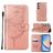 Mobigear Butterfly Samsung Galaxy A35 Hoesje Bookcase Portemonnee - Roségoud
