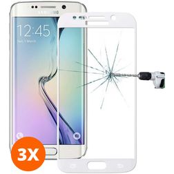 Mobigear Premium Samsung Galaxy S6 Edge Plus Glazen Screenprotector - Case Friendly - Wit (3-Pack)