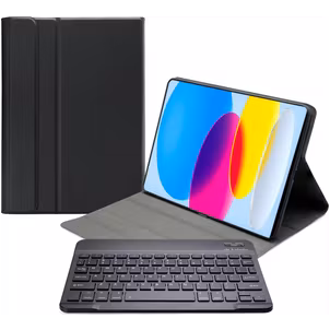 Mobilize Detachable Bluetooth Keyboard iPad 11 (2025) Hoes QWERTY Bluetooth Toetsenbord Bookcase - Zwart