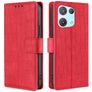 Mobigear Croco OPPO Reno 8 Pro 5G Hoesje Bookcase Portemonnee - Rood