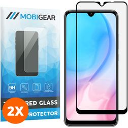 Mobigear Premium Xiaomi Redmi 9C Glazen Screenprotector - Case Friendly - Zwart (2-Pack)