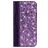 Mobigear Croco Glitter Motorola One Power Hoesje Bookcase Portemonnee - Paars