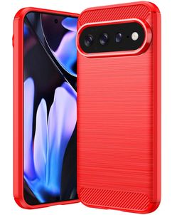 Mobigear Brushed Slim Google Pixel 11 Pro XL Hoesje Flexibel TPU Backcover - Rood