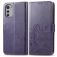 Mobigear Clover Motorola Moto E32 Hoesje Bookcase Portemonnee - Paars