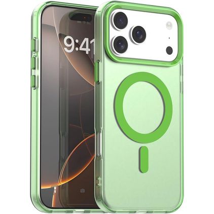 Mobigear Shockproof iPhone 18 Pro Max MagSafe Hoesje Hardcase Backcover - Groen