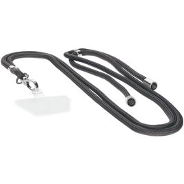 Mobiparts Nylon Phonecord Universeel Telefoonkoord Verstelbaar - Urban Grey