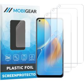 Mobigear OPPO A74 4G Screenprotector Folie - Case Friendly (3-Pack)