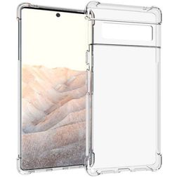 Mobigear Cushion Doorzichtig Google Pixel 6 Pro Hoesje Flexibel TPU Backcover Shockproof - Transparant