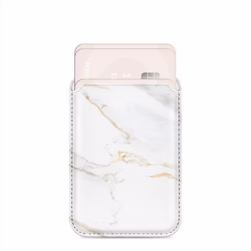 MIO Pasjeshouder - 3 Pasjes - MagSafe Compatible - White Marble