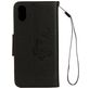 Mobigear Butterfly iPhone XS Hoesje Bookcase Portemonnee - Zwart