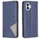 Mobigear Rhombus Slim Nothing Phone (1) Hoesje Bookcase - Blauw