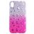 Mobigear Design iPhone XS Max Hoesje Flexibel TPU Backcover - Magenta