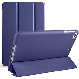 Mobigear Tri-Fold Gel iPad 6 (2018) Hoes TPU,Kunstleer Bookcase - Donkerblauw