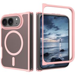 Mobigear Shockproof iPhone Duo MagSafe Hoesje Hardcase Backcover - Roze