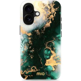 MIO iPhone 16 MagSafe Hoesje Hardcase Backcover - Green Marble