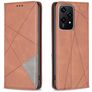 Mobigear Rhombus Slim HONOR 200 Lite Hoesje Bookcase - Bruin
