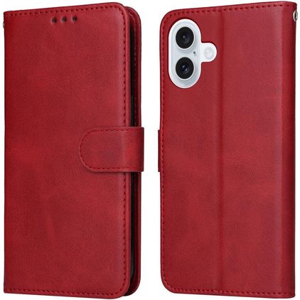Mobigear Wallet iPhone 17 Hoesje Bookcase Portemonnee - Rood