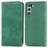 Mobigear Retro Slim Samsung Galaxy S21 FE Hoesje Bookcase Portemonnee - Groen