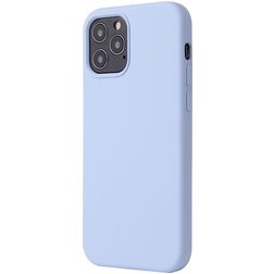 Mobigear Rubber Touch iPhone 12 Siliconen Hoesje Backcover - Blauw