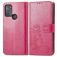 Mobigear Clover Motorola Moto G50 Hoesje Bookcase Portemonnee - Roze