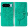 Mobigear Butterfly Google Pixel 9 Hoesje Bookcase Portemonnee - Groen