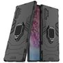 Mobigear Armor Ring Samsung Galaxy Note 10 Plus Hoesje Hardcase Backcover Shockproof met Ringhouder - Zwart