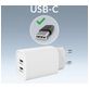 Mobilize Dual USB-C Oplader Power Delivery 45W - Wit
