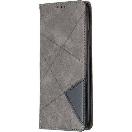 Mobigear Rhombus Slim Realme C11 (2020) Hoesje Bookcase - Grijs