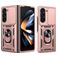 Mobigear Armor Ring Cam Slide Samsung Galaxy Z Fold 7 Hoesje Hardcase Backcover Shockproof met Ringhouder en Camera Slider - Roségoud