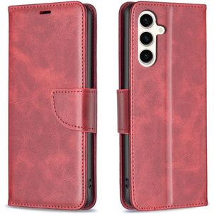 Mobigear Excellent Samsung Galaxy S24 FE Hoesje Bookcase Portemonnee - Rood