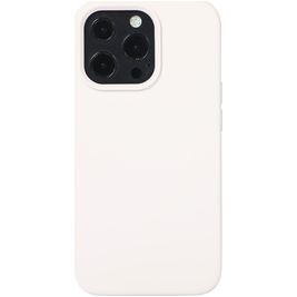 Mobigear Rubber Touch iPhone 14 Siliconen Hoesje Backcover - Wit