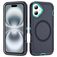 Mobigear Rugged Mag iPhone 16 Plus MagSafe Hoesje Hardcase Backcover Shockproof - Donkerblauw