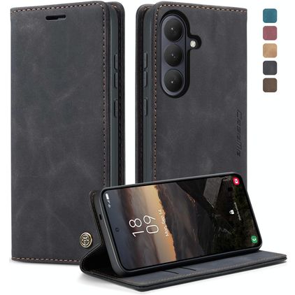 CaseMe 013 Samsung Galaxy S26 Hoesje Bookcase Portemonnee - Zwart