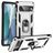 Mobigear Armor Ring Google Pixel 7 Hoesje Hardcase Backcover Shockproof met Ringhouder - Zilver
