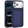 Valenta Silk iPhone 18 Pro Siliconen MagSafe Hoesje Backcover Shockproof - Donkerblauw