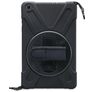Xccess Survivor All-round Samsung Galaxy Tab S6 Lite Hoes Hard kunststof / Siliconen Backcover + Schouderband + Standaard - Zwart