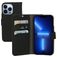 Mobiparts Saffiano Wallet iPhone 13 Pro Hoesje Bookcase Portemonnee - Zwart